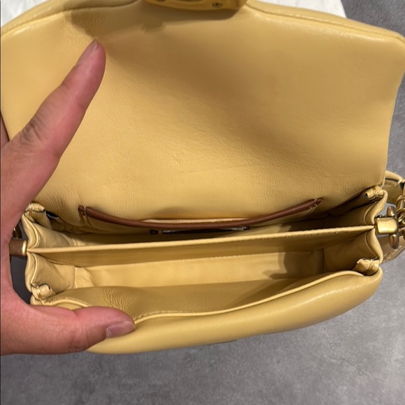 COACH Pillow Tabby 18 Nappa Soft Leather Mini Yellow - Picture 11 of 11